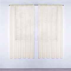 Cortina Traslúcida Tergal Larga Beige