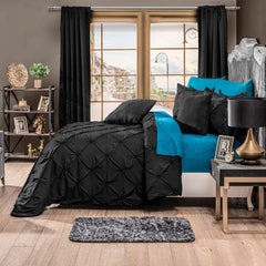 Edredon Duvet Plisado Zeus Negro