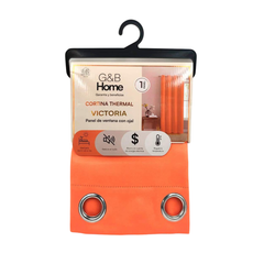 Cortina Blackout Thermal Victoria - G&B Home Naranja