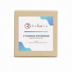 Fundas de almohada Rebeca King Size - Beige