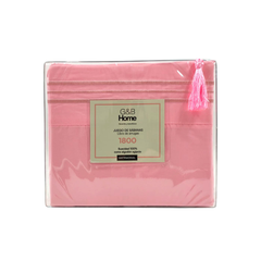 Juego de Sábanas G&B Home 1800 Hilos King Size - Rosa