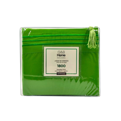 Juego de Sábanas G&B Home 1800 Hilos King Size - Verde Limon