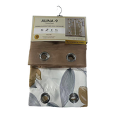 Cortina Blackout Thermal - Alina 9 Café Claro / Gris