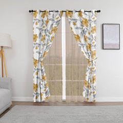 Cortina Blackout Thermal - Alina 9 Café Claro / Gris