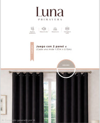 Cortina Blackout Primavera - LUNA Negro