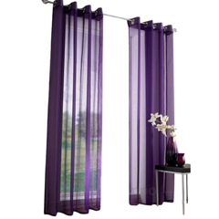 Cortina Tergal Lisa - Ruby Morado