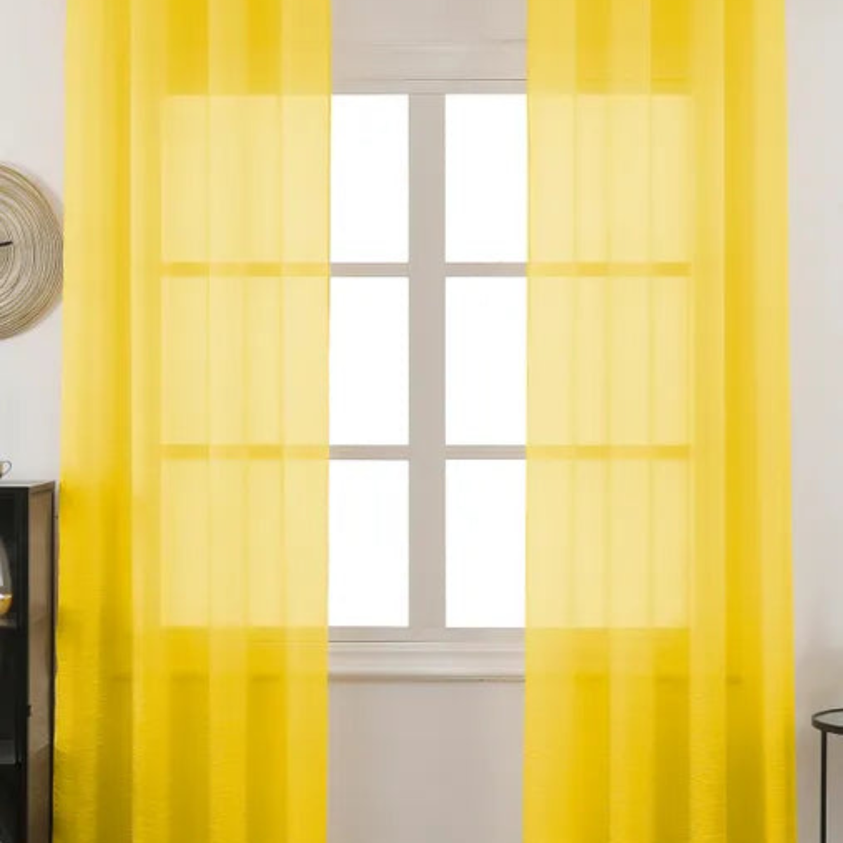 Cortina Tergal Lisa - Ruby Amarillo