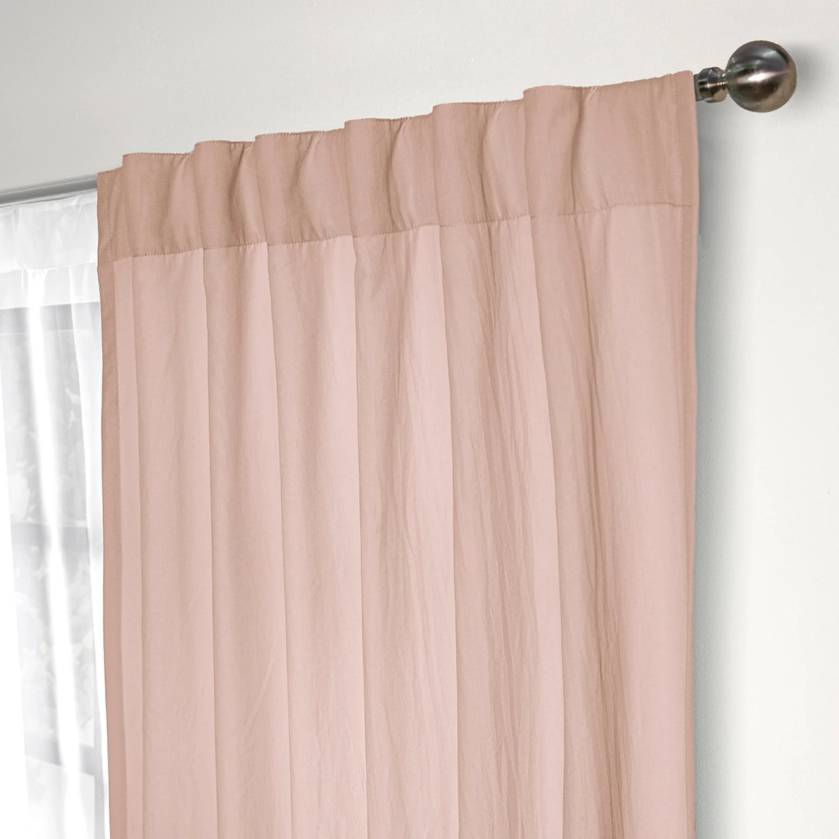 Cortina viasoft Washed Larga Sweet Pink