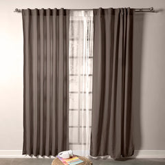 Cortina viasoft Washed Larga Coffee