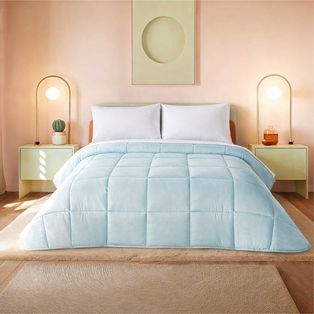 Combo de Edredón Essencial doble vista Blanco - Beige