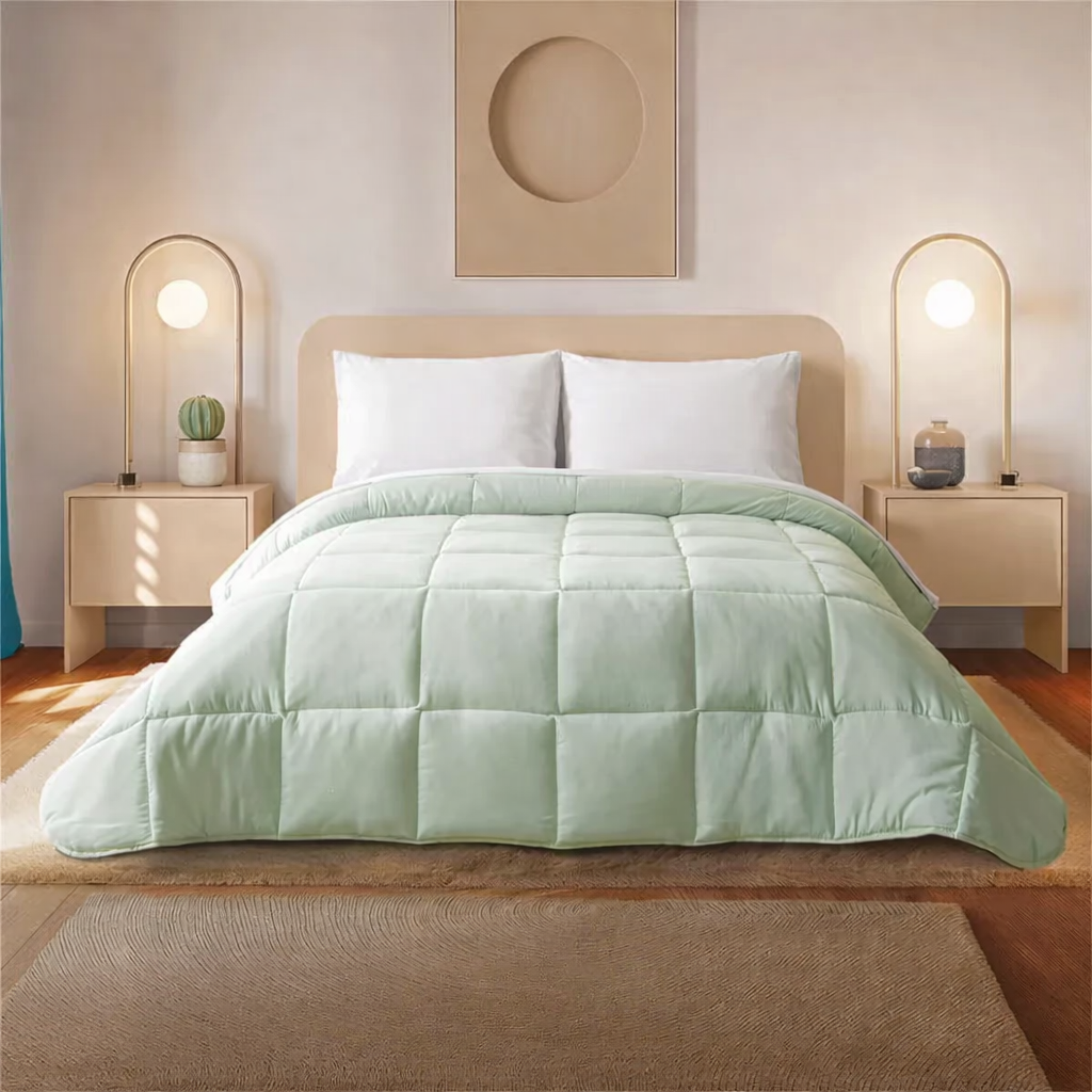 Combo de Edredón Essencial doble vista Blanco - Beige