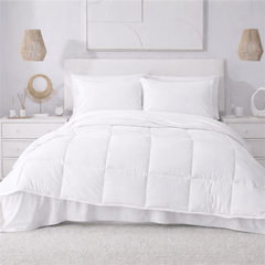 Combo de Edredón Essencial doble vista Blanco - Beige