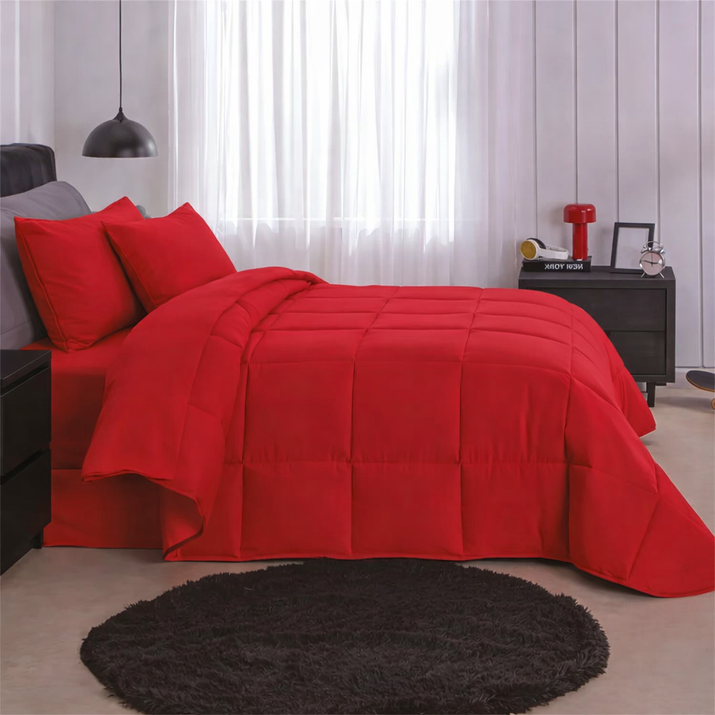 Combo de Edredón Essencial doble vista Blanco - Beige