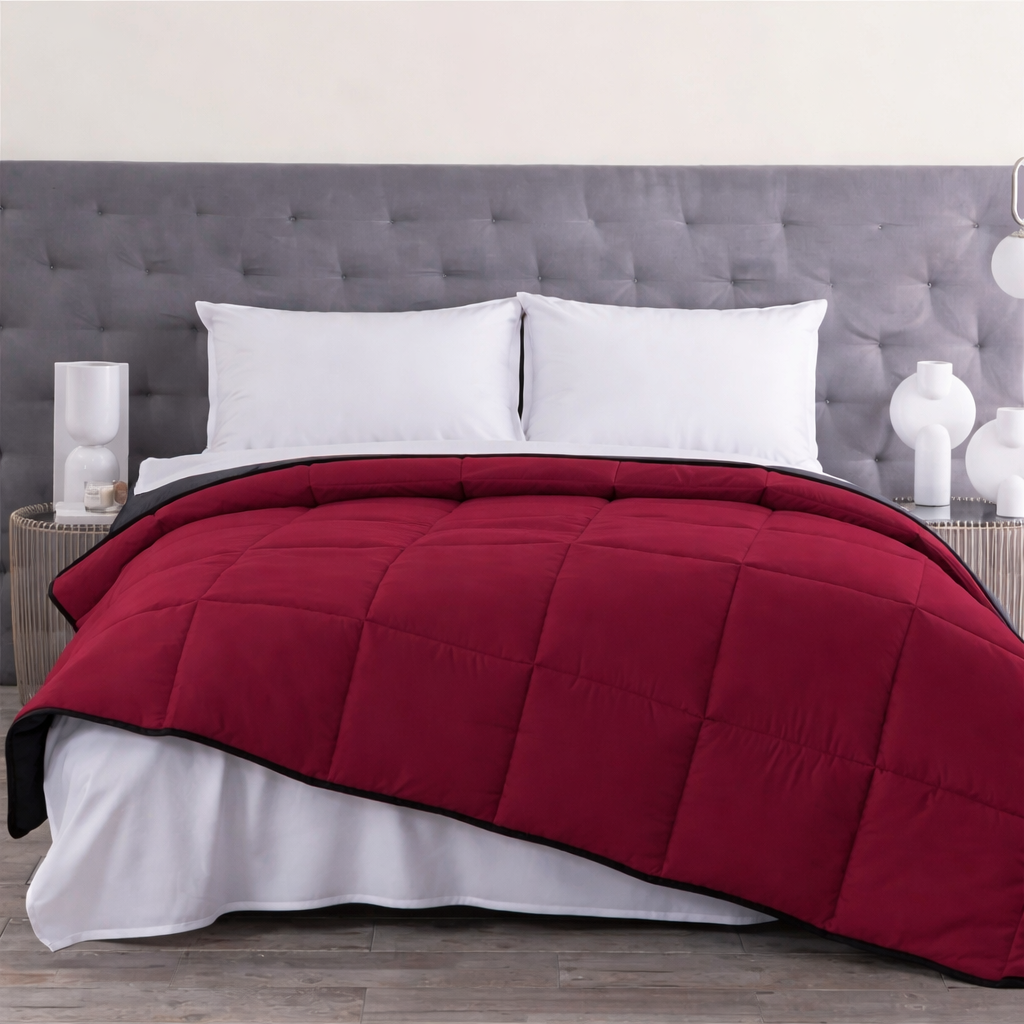 Combo de Edredón Essencial doble vista Blanco - Beige