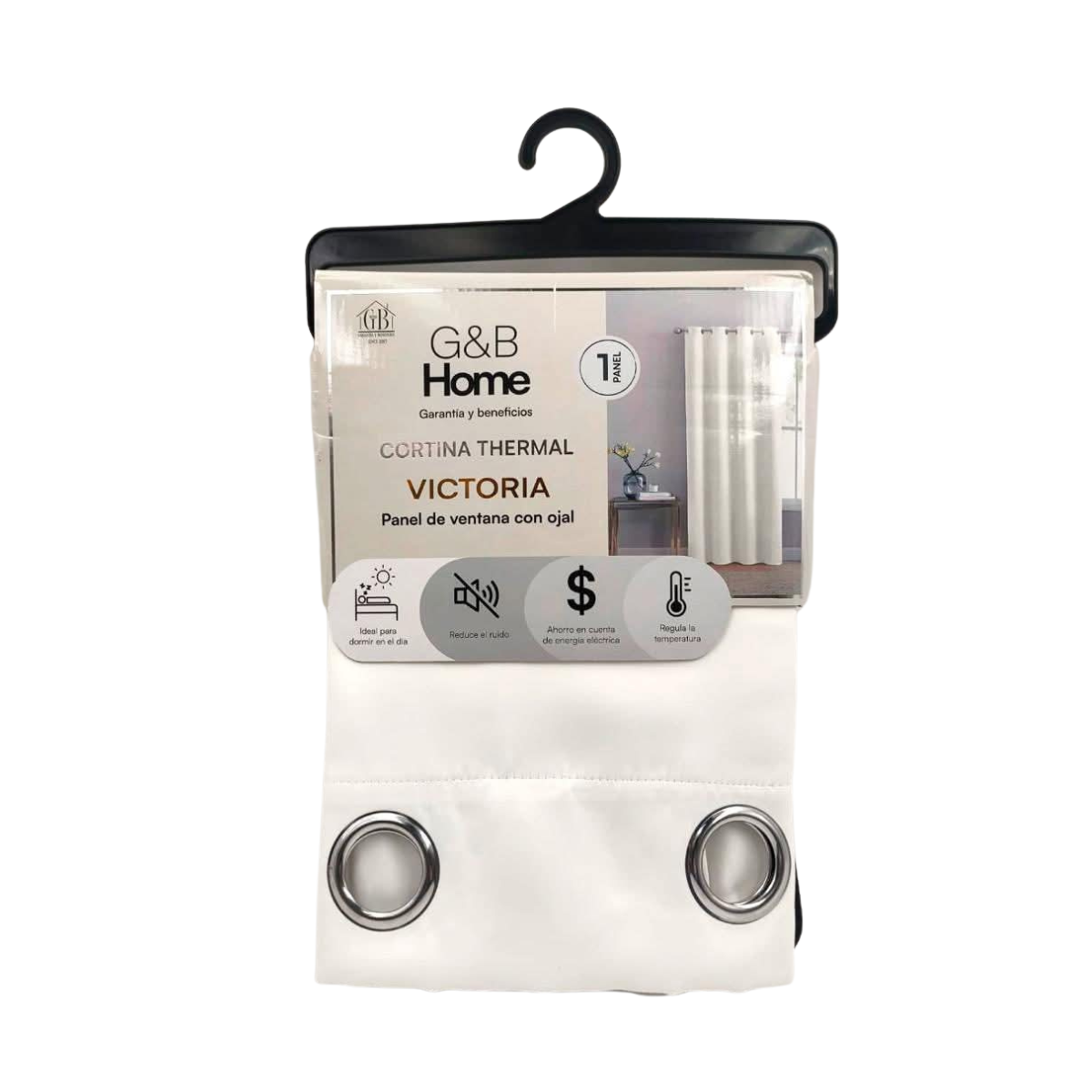 Cortina Blackout Thermal Victoria - G&B Home Blanco