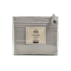 Juego de Sábanas G&B Home 1800 Hilos King Size - Gris Claro