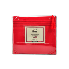 Juego de Sábanas G&B Home 1800 Hilos King Size - Rojo