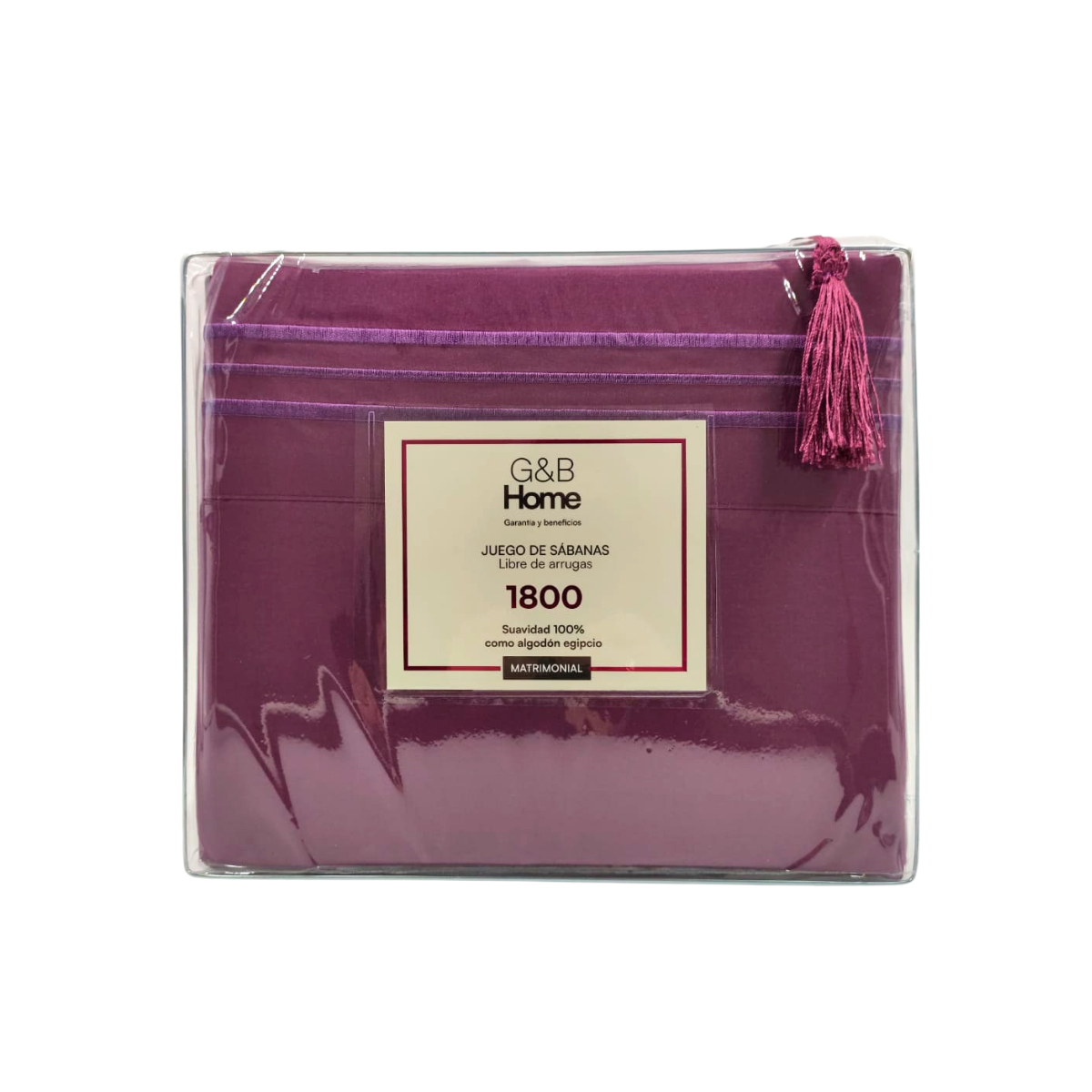 Juego de Sábanas G&B Home 1800 Hilos King Size - Morado