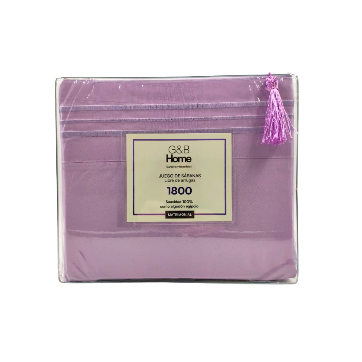 Juego de Sábanas G&B Home 1800 Hilos King Size - Lavanda