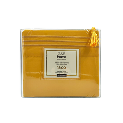 Juego de Sábanas G&B Home 1800 Hilos King Size - Amarillo