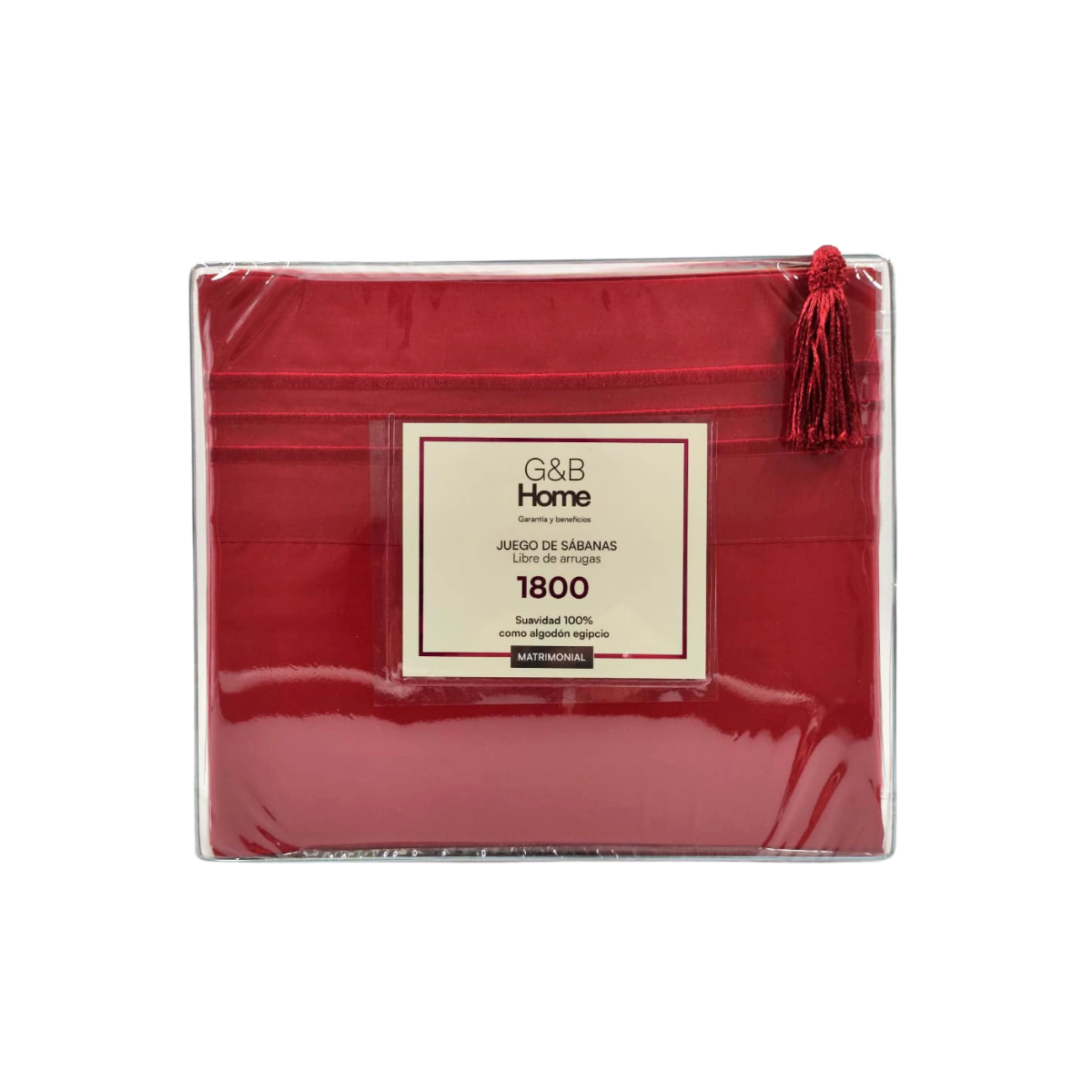 Juego de Sábanas G&B Home 1800 Hilos King Size - Vino