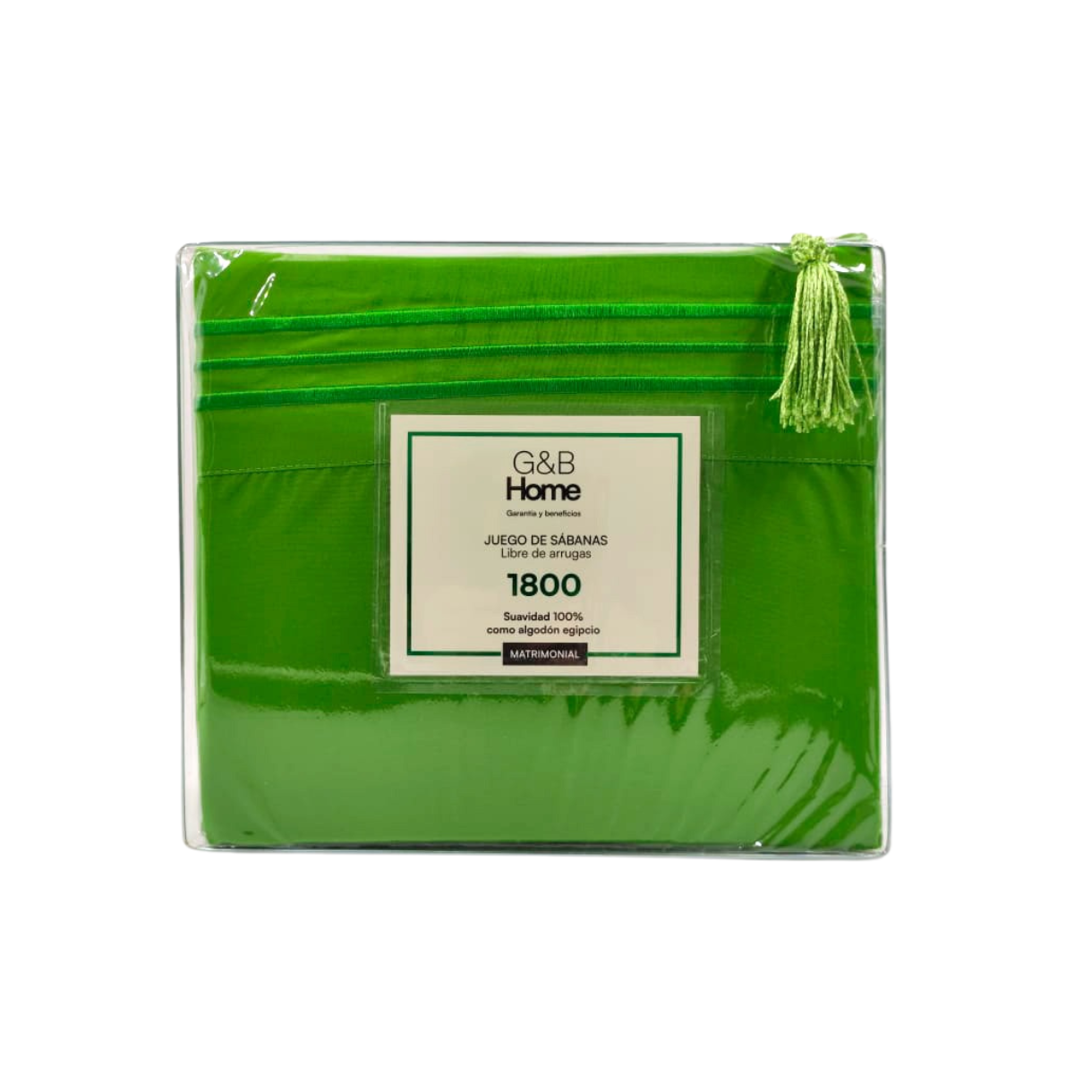 Juego de Sábanas G&B Home 1800 Hilos King Size - Verde Limon