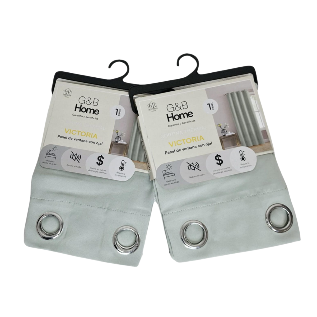 Cortina Blackout Thermal Victoria - G&B Home Gris