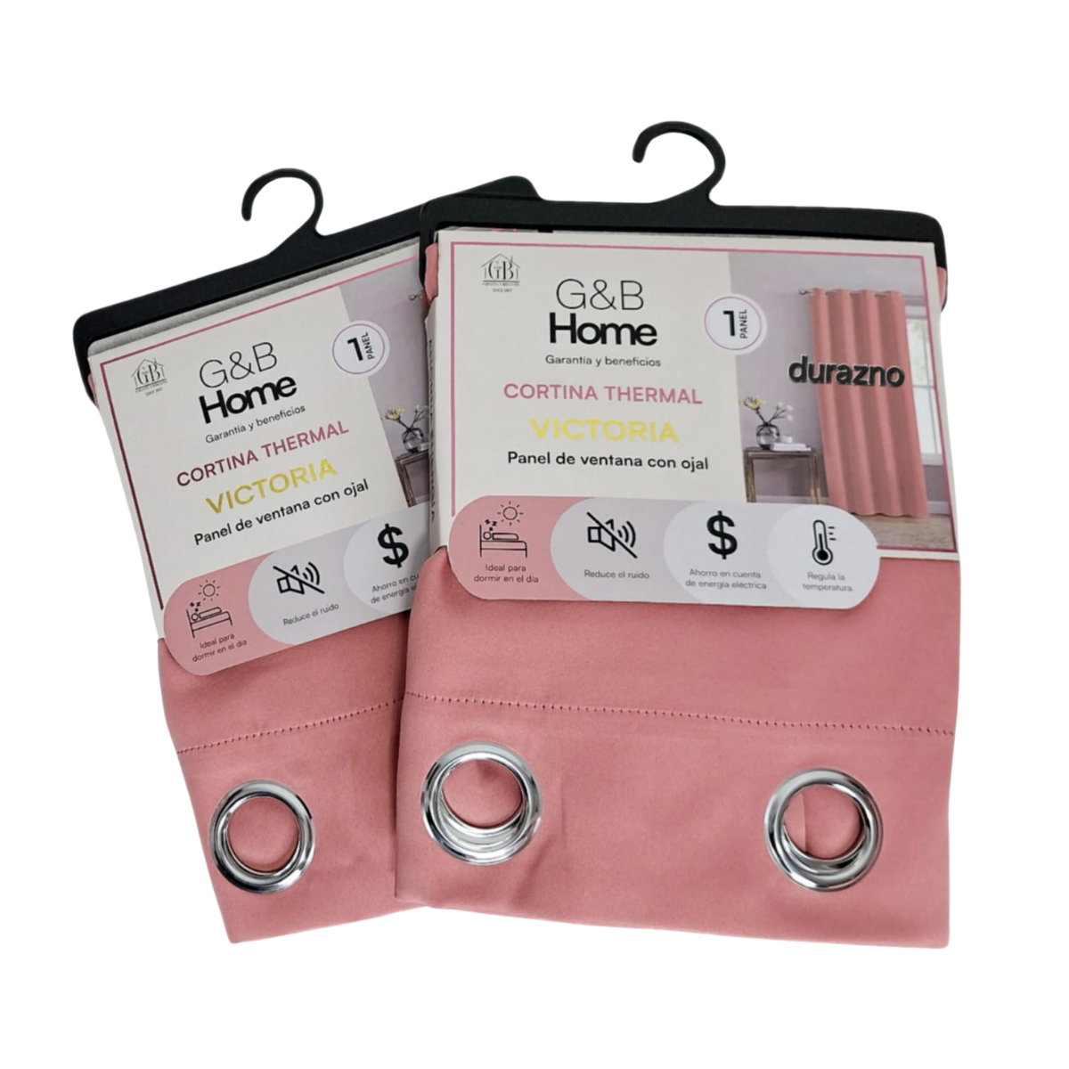 Cortina Blackout Thermal Victoria - G&B Home Salmon