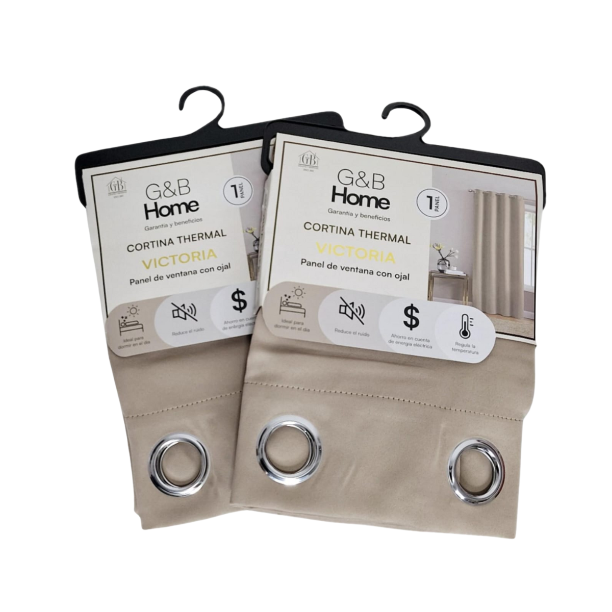 Cortina Blackout Thermal Victoria - G&B Home Taupe
