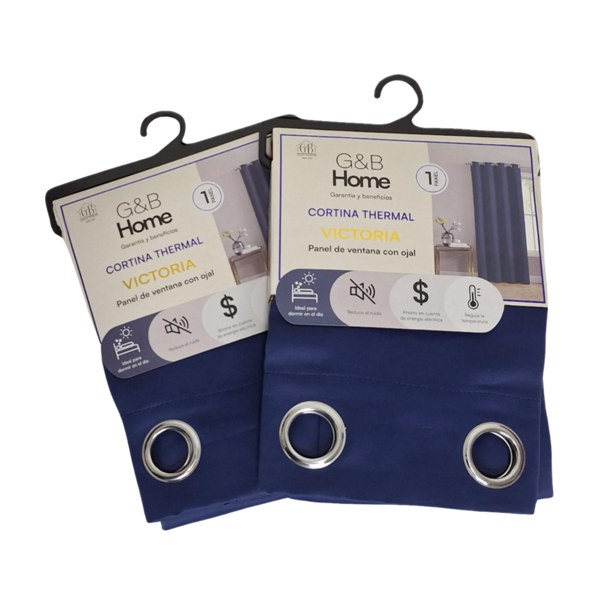 Cortina Blackout Thermal Victoria - G&B Home Azul