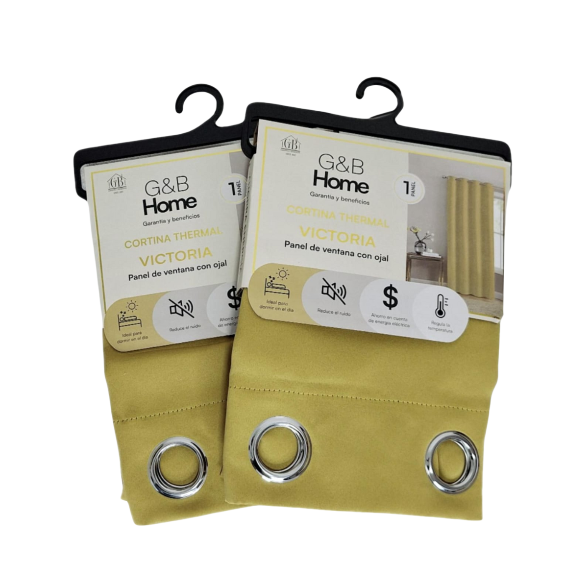 Cortina Blackout Thermal Victoria - G&B Home Oro
