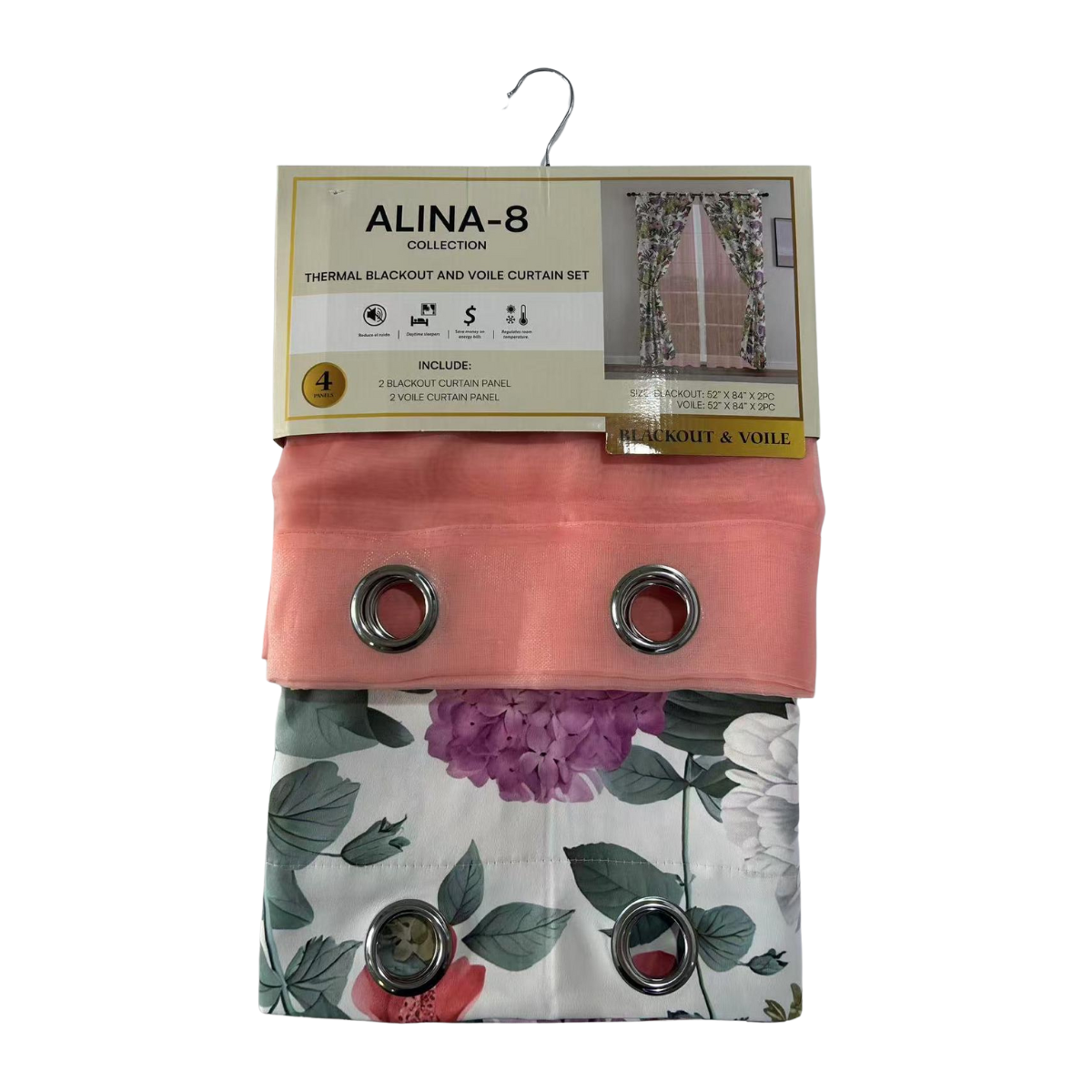 Cortina Blackout Thermal Victoria - G&B Home Lila
