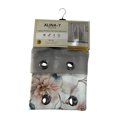 Cortina Blackout Thermal - Alina 7 Gris / Gris