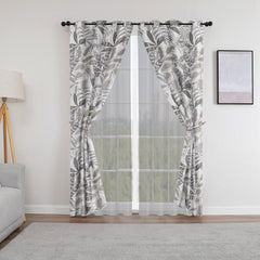 Cortina Blackout Thermal - Alina 12 Gris / Gris