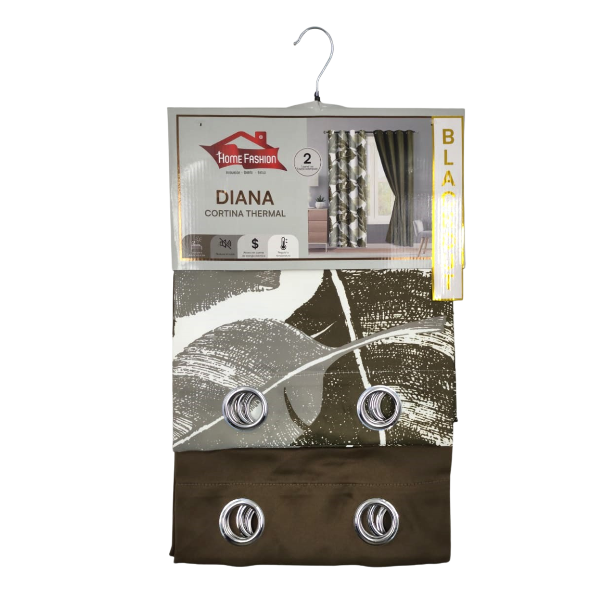 Cortina Blackout Thermal - Home Fashion Diana Café