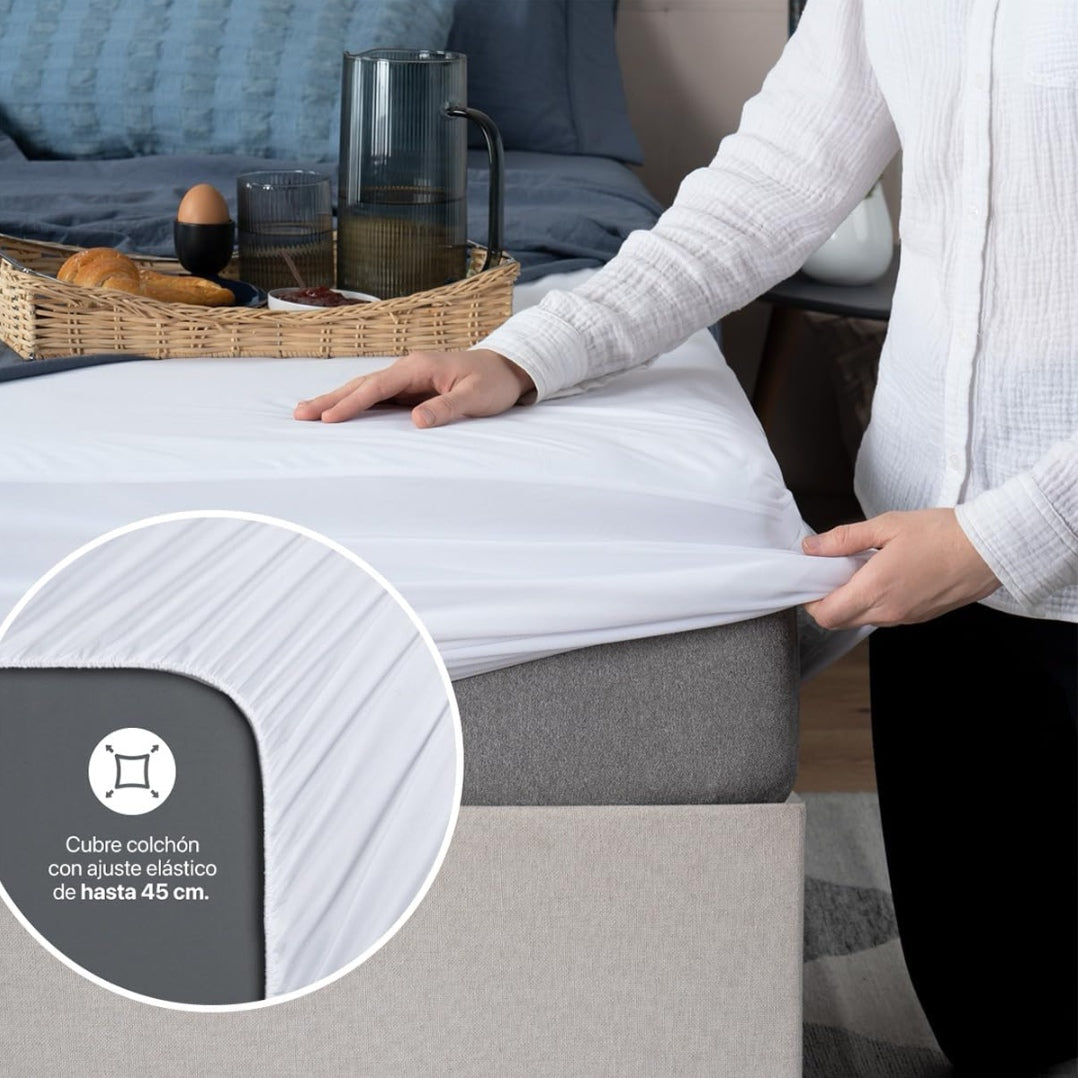 Protector de Colchon Impermeable Algodon King Size - Monserrat