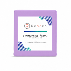 Fundas de almohada Rebeca Estándar - Lavanda