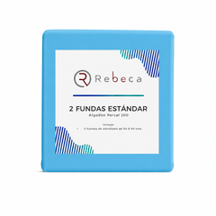 Fundas de almohada Rebeca Estándar - Turquesa