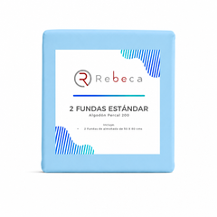 Fundas de almohada Rebeca King Size - Cielo