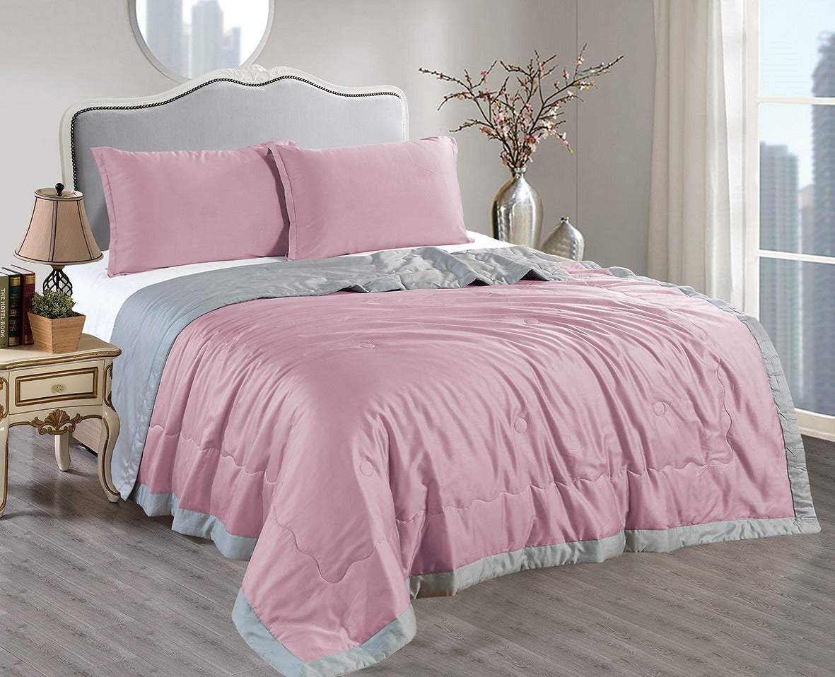 Edredón CasaTex Seda Cool Collection - 3000 Hilos Berry