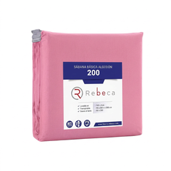 Juego de Sábanas Rebecca 200 Hilos King Size - Rosa