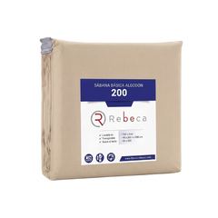 Juego de Sábanas Rebecca 200 Hilos King Size - Beige
