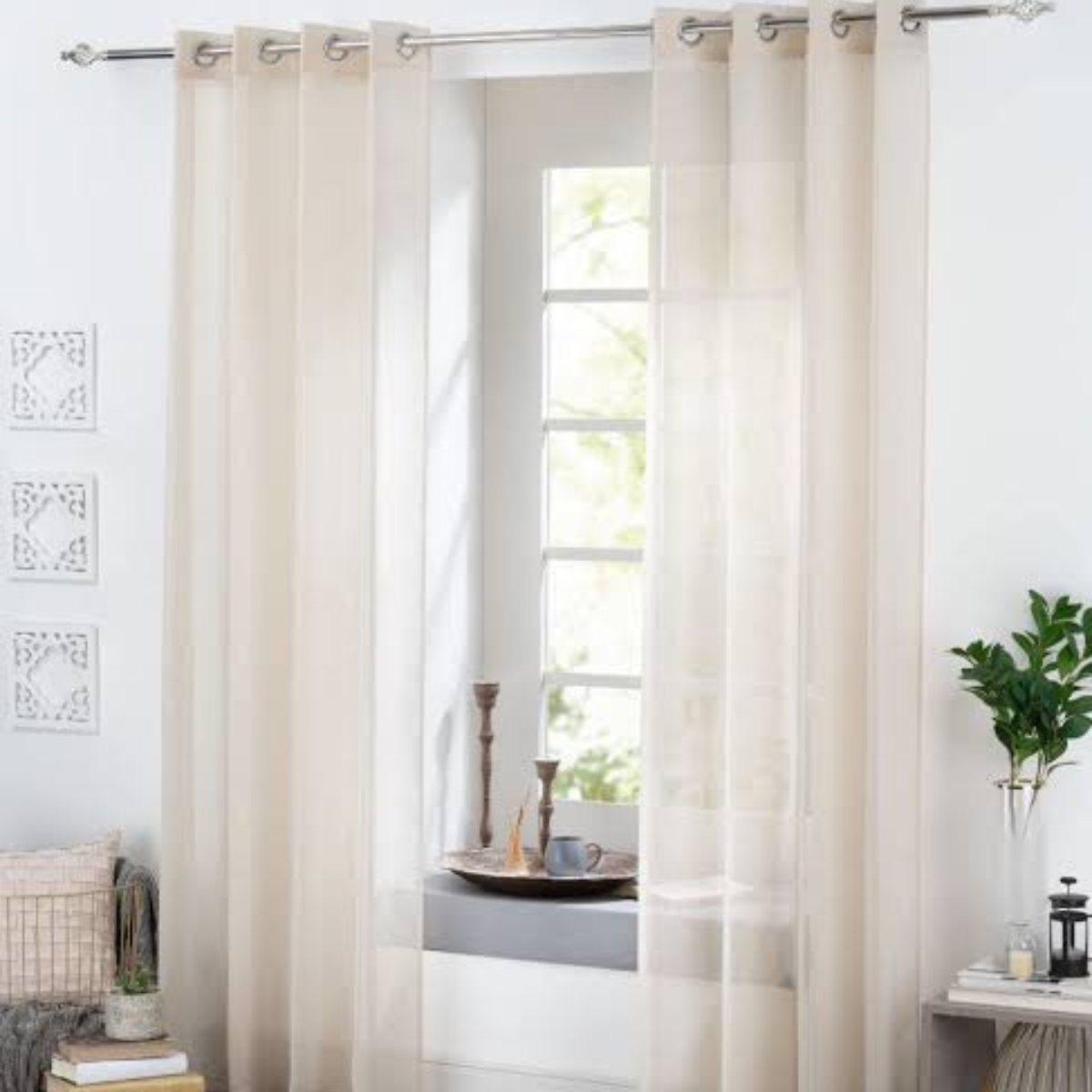 Cortina Tergal Lisa - Ruby Beige