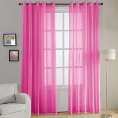 Cortina Tergal Lisa - Ruby Fucsia