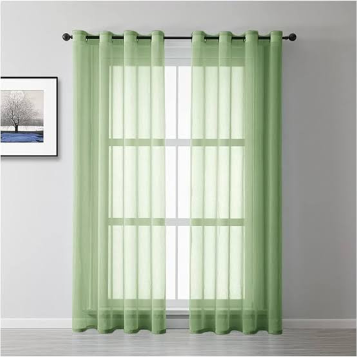 Cortina Tergal Lisa - Ruby Verde